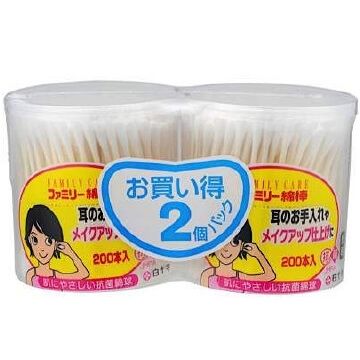 FC 家庭装棉签 200 支 x 2
