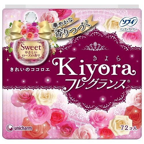 unicharm Sofy Kiyora Gentle Rose Fragrance(72 pieces)