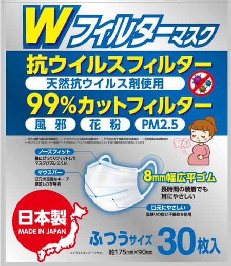 W濾色器的反病毒過濾器掩模通常是30片