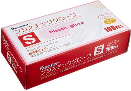 Leader Plastic Gloves, Size S, Pack of 100
