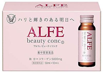 Taisho ALFE Iron Low-Molecular Collagen Drink 50mL×10 Bottles