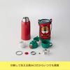 타이거(TIGER) 물병 600ml 직수형 컵 포함 2WAY 스테인리스 보틀 파우치 포함 사하라 코로복클 라이언 MBR-C06G RN