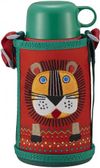 타이거(TIGER) 물병 600ml 직수형 컵 포함 2WAY 스테인리스 보틀 파우치 포함 사하라 코로복클 라이언 MBR-C06G RN