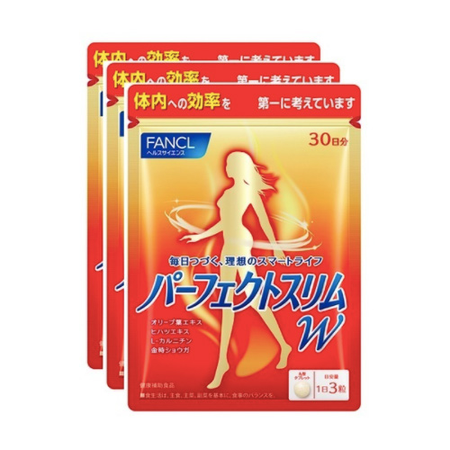 FANCL 퍼펙트 슬림 W 1봉지(90정)×3 실속 3봉 세트