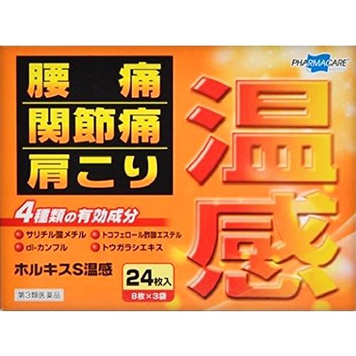 【第3類医薬品】ホルキスS温感 24枚