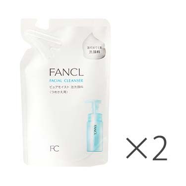 FANCL 퓨어 모이스트 거품 세안료 리필용 130ml 2개 세트