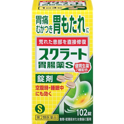 獅王 [第2類醫藥品] Skurato 腸胃藥S(錠劑) 102片