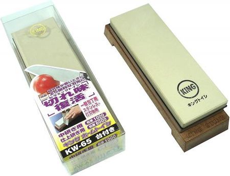 King Home Grit Stone KW-65 (HT-65) (Professional and household whetstone) Grit size: #1000/#6000 for medium sharpening/finish sharpening