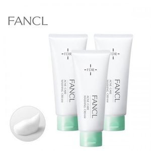 FANCL Acne Care Face Wash Cream 90g x 3 bottles