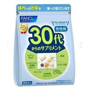 FANCL 30歲男性健康輔助食品 30至90天（3包装）