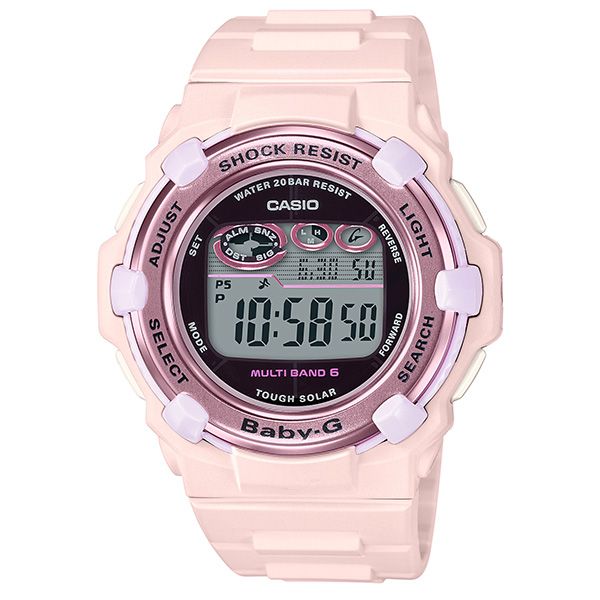 CASIO BABY-G [BGR-3000CB-4JF]观看太阳能收音机世界六个站