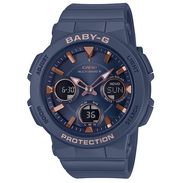 CASIO BABY-G BGA-2510-2AJF]观看太阳射电世界六个站