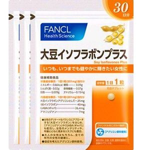 FANCL 大豆イソフラボンプラス 約90日分(徳用3袋セット)(30粒)×3