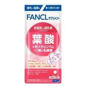 FANCL folic acid and iron and calcium +2 species of lactic acid bacteria