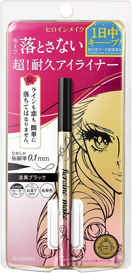 KissMe Heroine Make Prime 液體眼線筆 Rich Keep 01 Jet Black 0.4 毫升