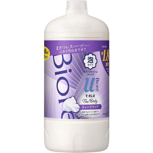 Biore u The Body foam type deep clear [Refill 800ml]