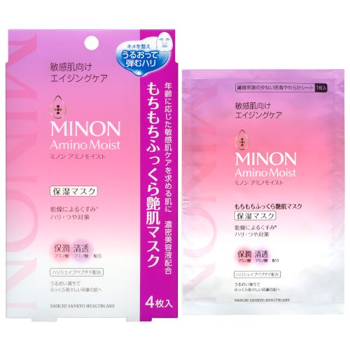 MINON amino Moist glutinous rice cake plump Tsuyahada mask