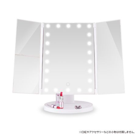belulu 女星化妆镜 / LED 发光三折镜