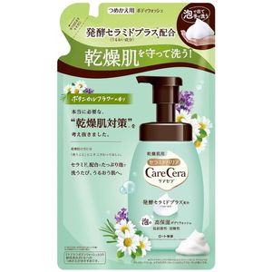 Rohto Pharmaceutical CareCera Extra Moisturizing Foaming Body Wash – Botanical Floral Scent (Refill)