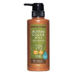 Kojitto Motto Botani color shampoo (henna containing) dark brown pump 300mL