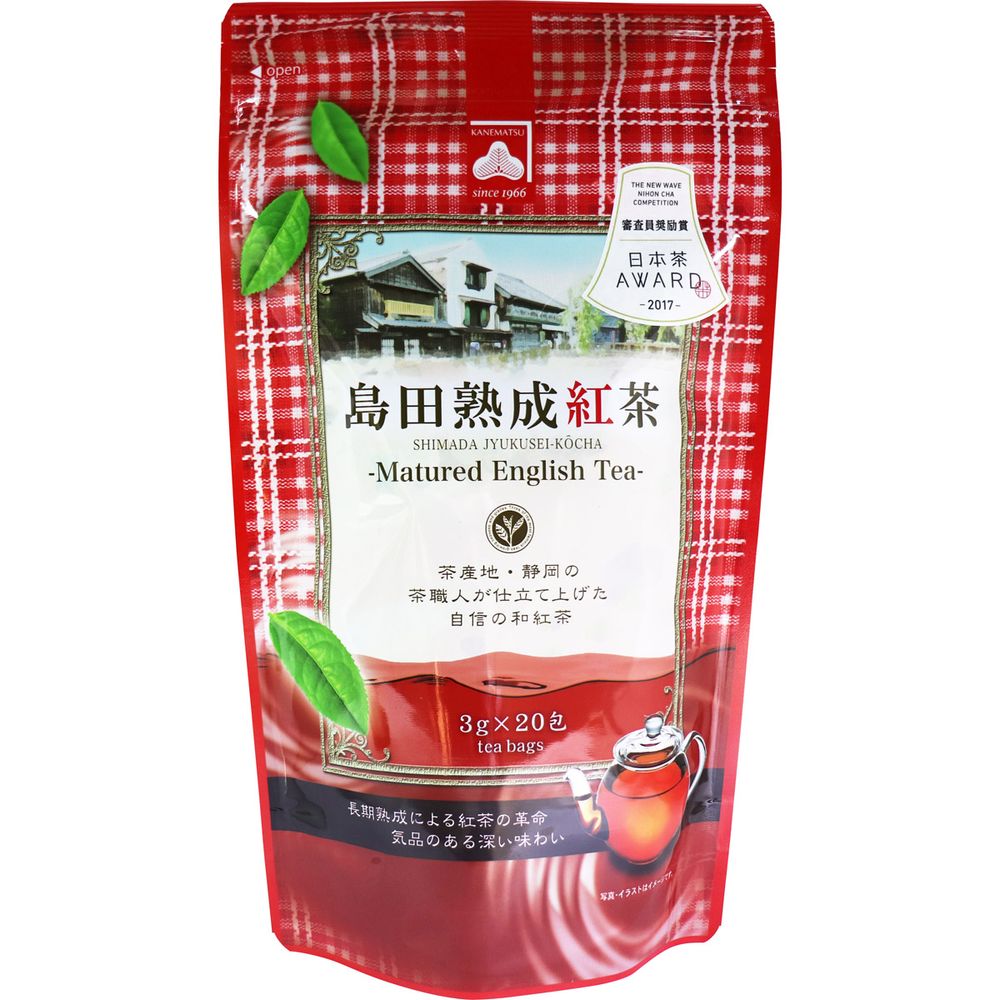 카네마쓰 세이차 시마다 숙성 홍차 티백 3g×20포입