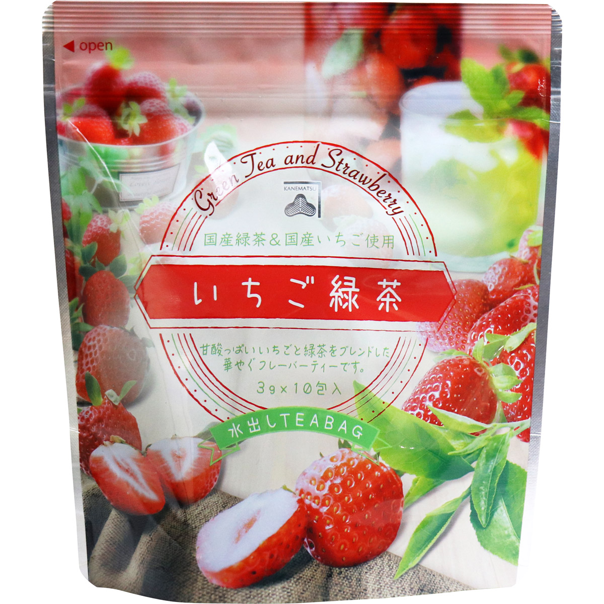 金松茶草莓綠茶冷泡茶包 3g x 10 包