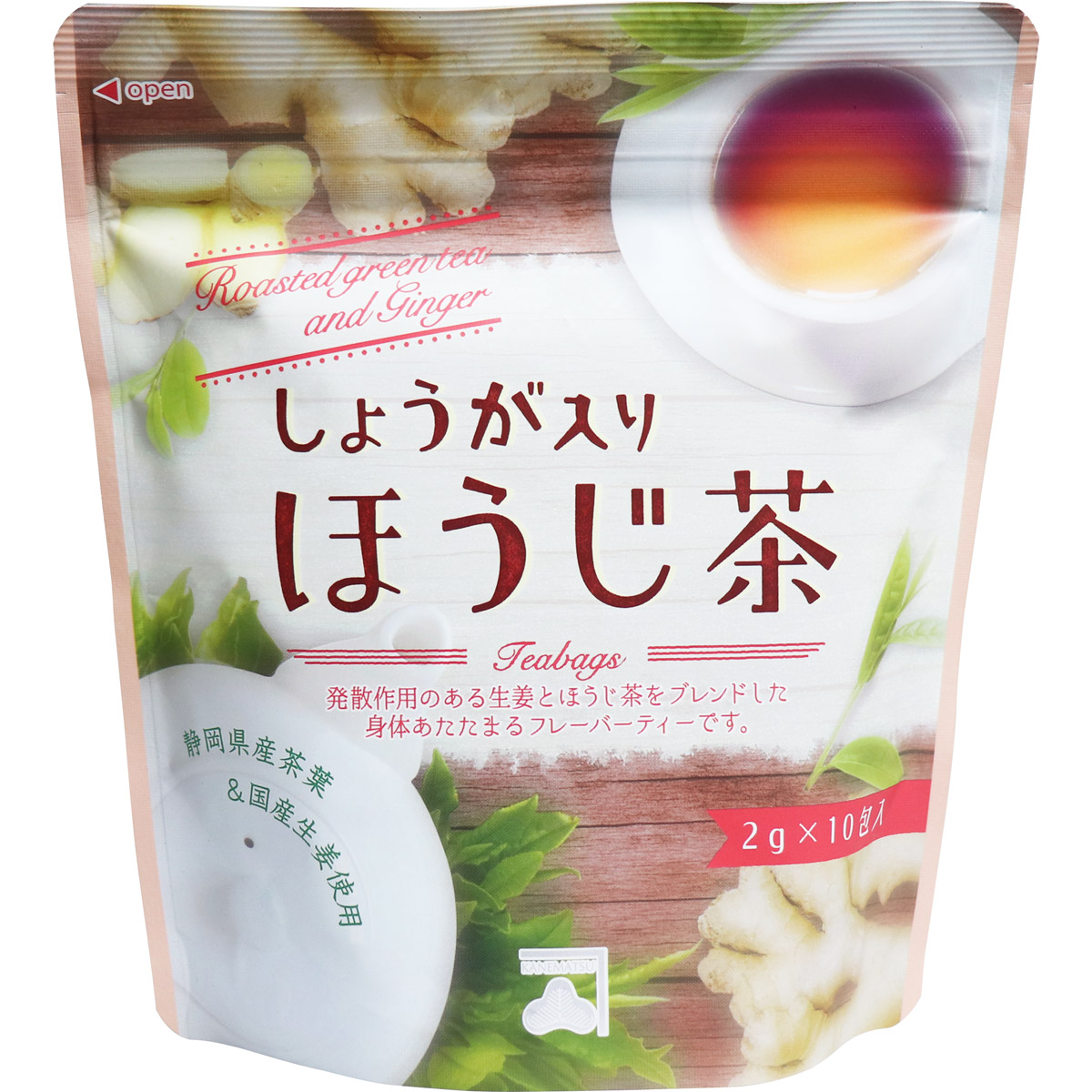 卡內松茶生薑烤綠茶袋2克×10包裹