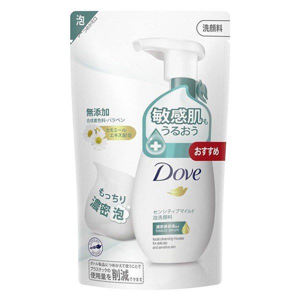 unilever DOVE/多芬 聯合利華多芬日本敏感溫和細膩的泡沫清潔劑加註140ML