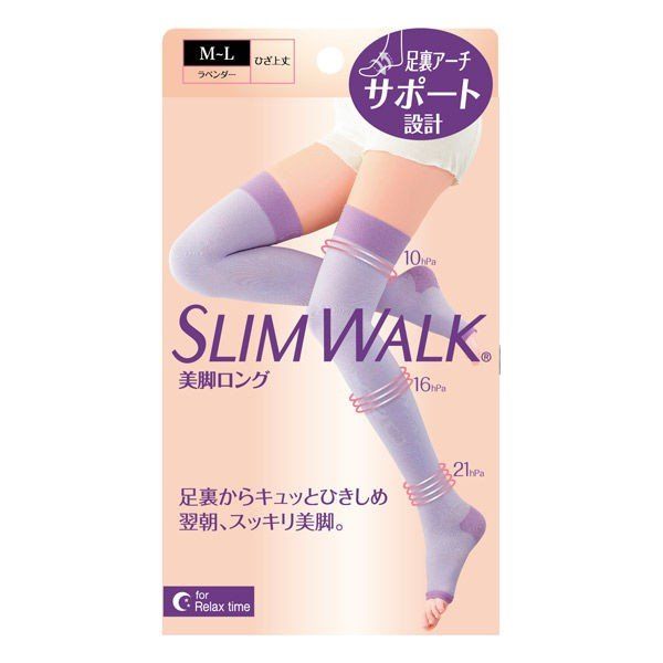 PIP SLIMWALK Beautiful Legs Long Over-the-Knee - Lavender, M-L