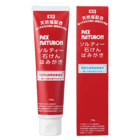 태양유지 팍스내추럴론 약용 솔티 치약 비누 120g