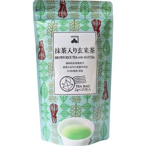Kanematsu Tea, Brown Rice Tea with Matcha, Tea Bags, 2g x 25 Bags