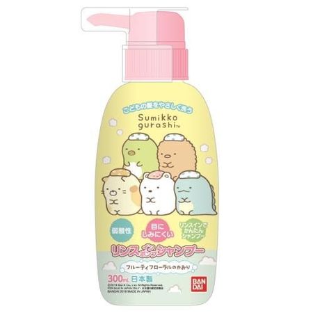 반다이 스밋코구라시 린스인 펌프 샴푸 프루티 플로럴 향 300mL