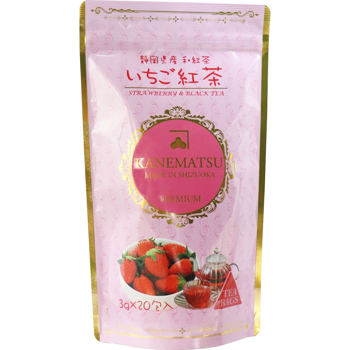 Canet pine tea strawberry tea tea bag 3g × 20 encased