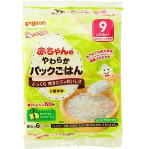Baby of the soft pack rice 9 months around May ~ 480g (3 pieces 80g × 2 pack ×)