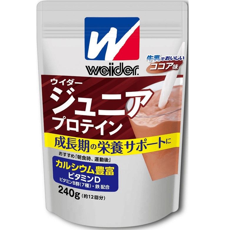 ウイダー ジュニアプロテイン&lt;ココア味&gt; 240G