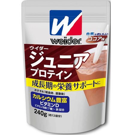 ウイダー ジュニアプロテイン&lt;ココア味&gt; 240G