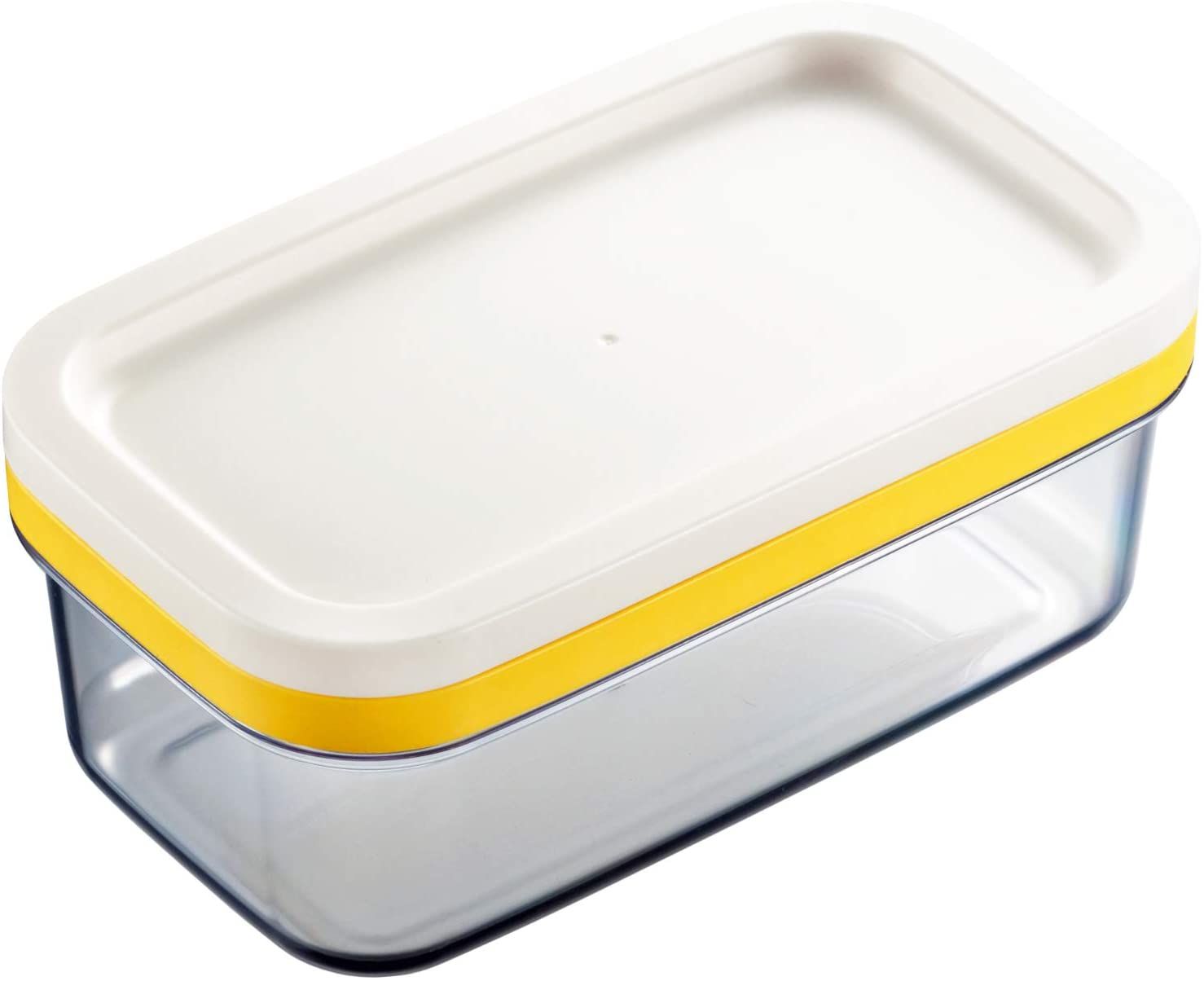 Butter case ST-3005 that she can save as is cut in a simple cut refrigerator Akebono industry butter case made in Japan tightly and push butter into thin slices of 5g