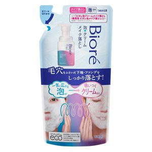Kao Biore Foam Cream Makeup Remover Refill 170ml