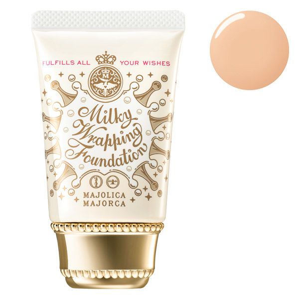 MAJOLICA MAJORCA ミルキーラッピングファンデ  1 ライトベージュ 30g