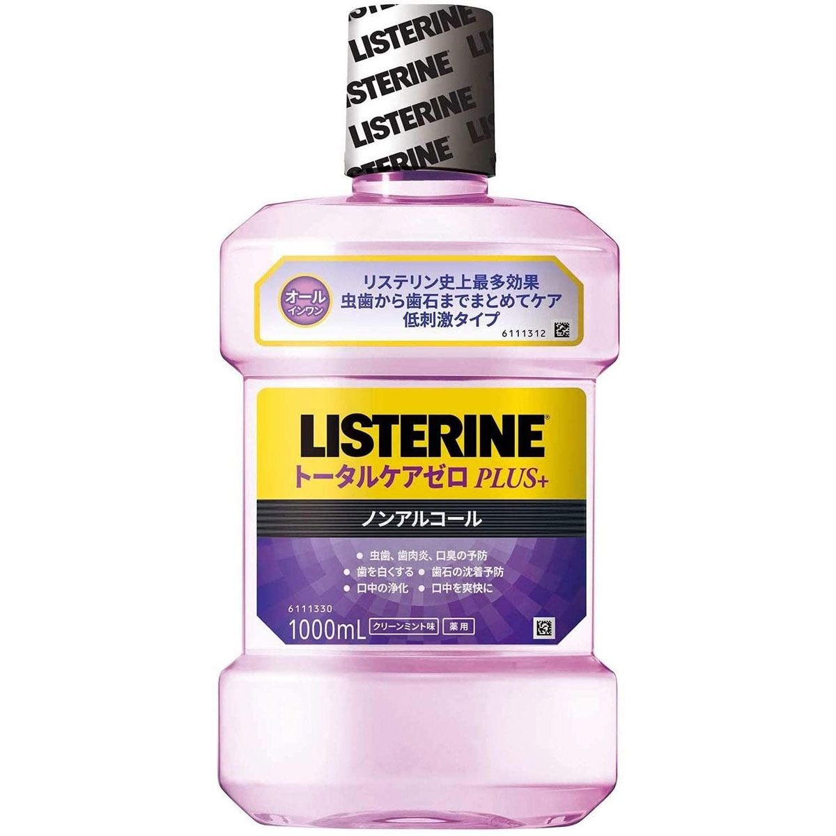 強生公司 藥用Listerine 全面護理零添加無酒精漱口水 清爽薄荷味 1000mL