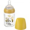 Richell Snoopy 70th On-the-go Milk Bottle, Plastic Baby Bottle, 0-3 months