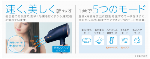 Panasonic Hair Dryer Nano Care EH-NA0E-A Penetration Nano E