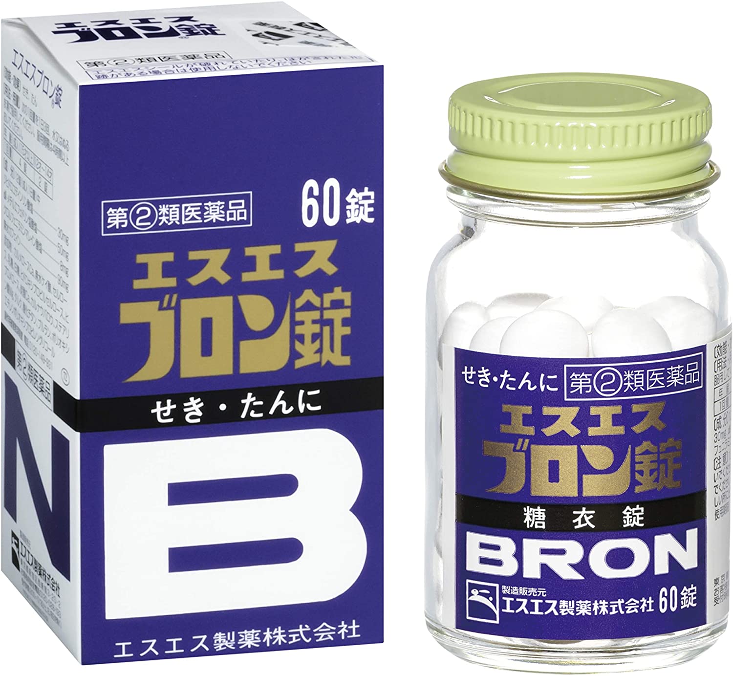 SS製藥 愛斯咳朗/Bron [2藥物] SS Bron的片劑60片