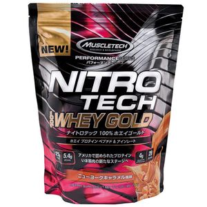 [MUSCLETECH] NITROTECH 100% WHEY GOLD New York Caramel Flavor (Japanese Original) 1kg