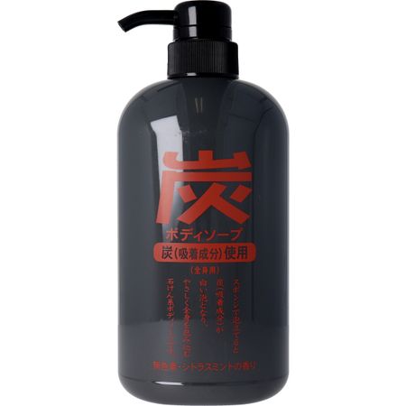 Jun Cosmetics Jun Love Charcoal Body Soap 600mL
