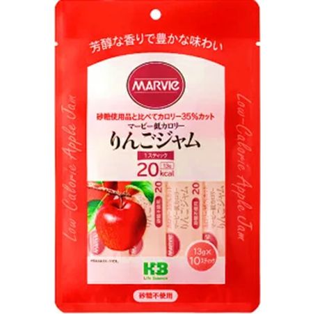 マービー低カロリー りんごジャム スティックタイプ 10本