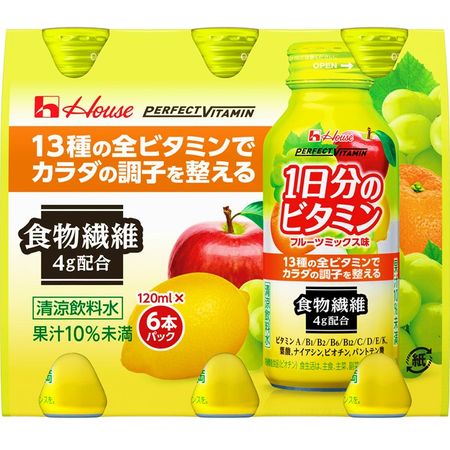 Perfect Vitamin 1天所需维生素膳食纤维 120ml x 6瓶