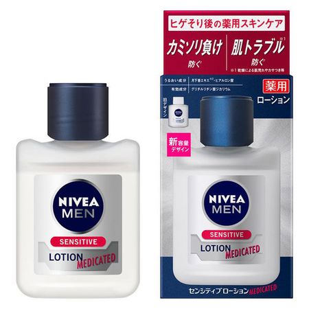 妮维雅男士药用乳液 抗敏感乳液 无香型 110ml 花王