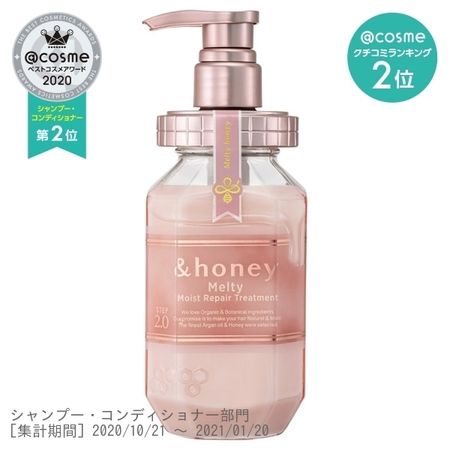 honey Moist Repair Hair Treatment 2.0 / Main unit / 445g / Sweet rose honey  scent ｜ DOKODEMO