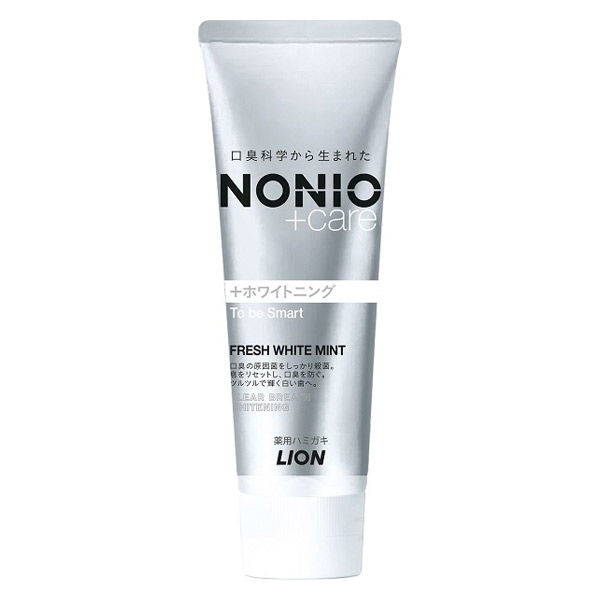 獅王 NONIO（Nonio）加美白牙膏白鮮薄荷130克獅王牙膏氟口臭預防美白